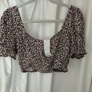 Floral Puff Sleeve Top